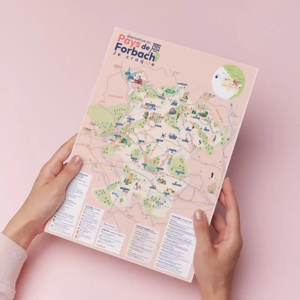 Mockup carte touristique Pays de Forbach