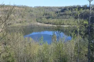Vue du plan d'eau de belvedere